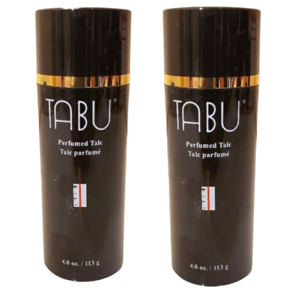 2 Tabu Perfumed Talc 4 oz Body powder Dusting